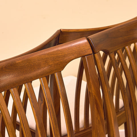 Swedish dining chairs in walnut, model 'Vindö' by Svante Skogh for Balders Snickeri