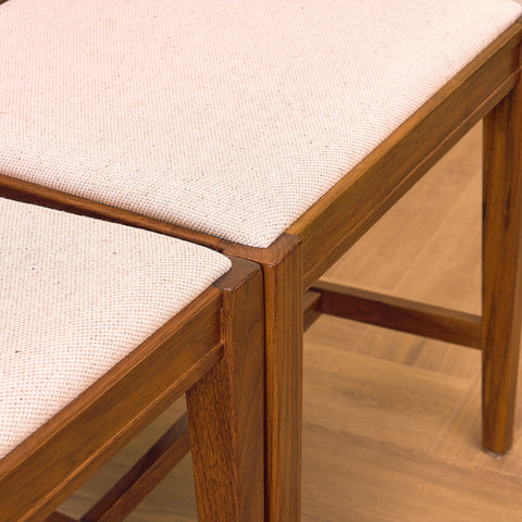 Swedish dining chairs in walnut, model 'Vindö' by Svante Skogh for Balders Snickeri