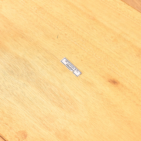 Swedish bedside table in teak and beech by Carlström & Co Möbelfabrik