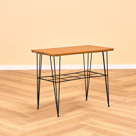 Swedish side table in teak