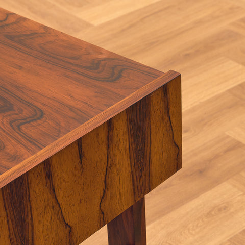 Swedish side table in Santos rosewood by Glas & Trä