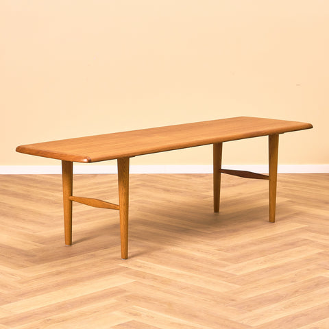 Swedish coffee table in teak and oak