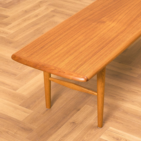 Swedish coffee table in teak and oak