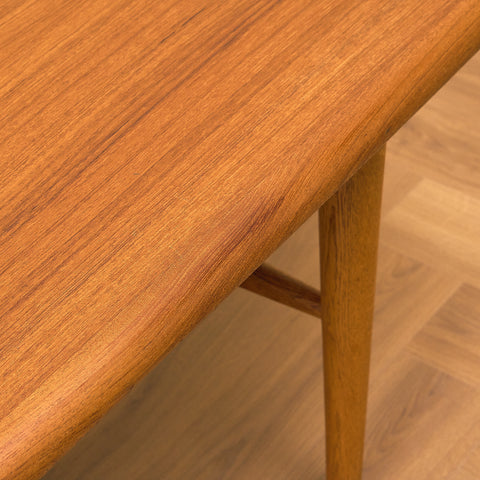 Swedish coffee table in teak and oak