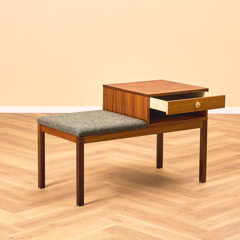 Danish hall bench in Santos rosewood