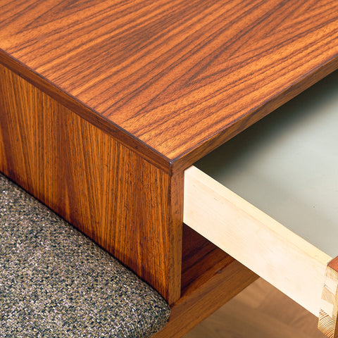 Danish hall bench in Santos rosewood