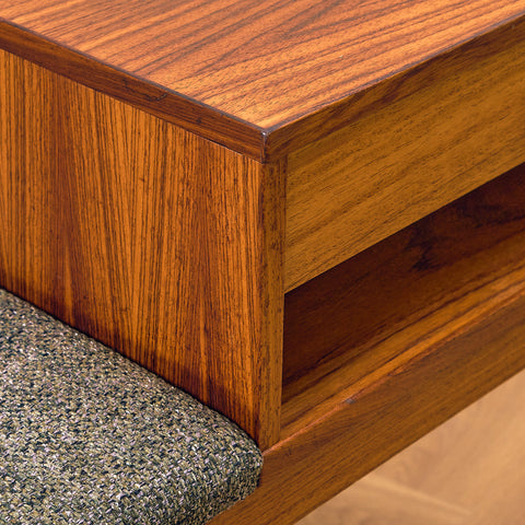 Danish hall bench in Santos rosewood