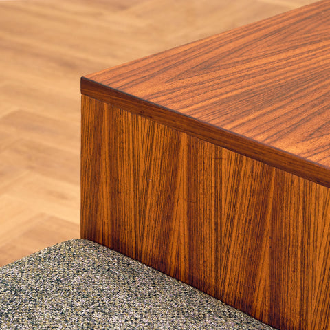 Danish hall bench in Santos rosewood