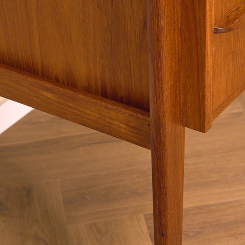 Danish writing desk in teak by Gunnar Nielsen Tibergaard