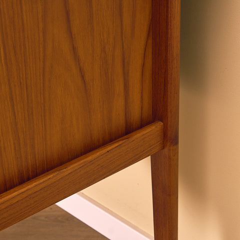 Danish writing desk in teak by Gunnar Nielsen Tibergaard