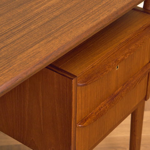 Danish writing desk in teak by Gunnar Nielsen Tibergaard