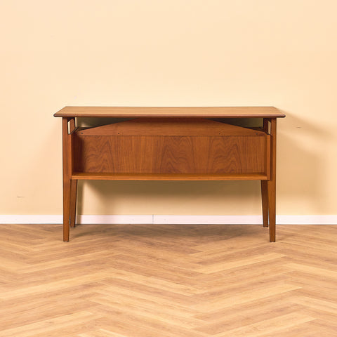 Danish writing desk in teak by Gunnar Nielsen Tibergaard