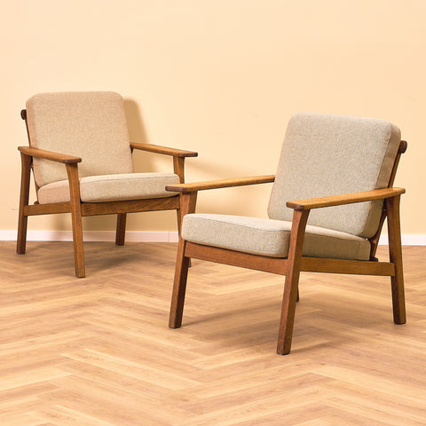 Swedish armchairs in oak