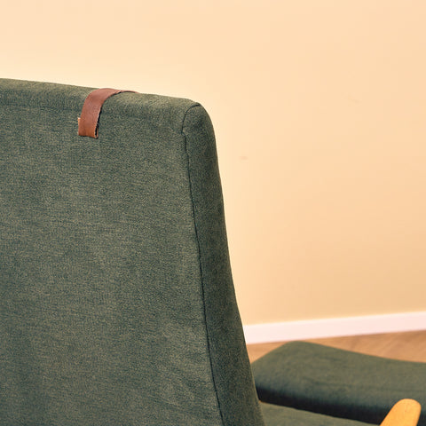 Swedish armchair and stool in beech