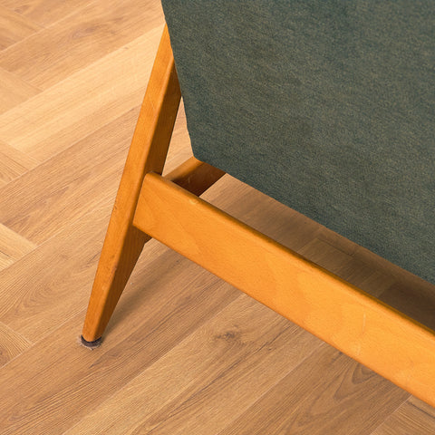 Swedish armchair and stool in beech