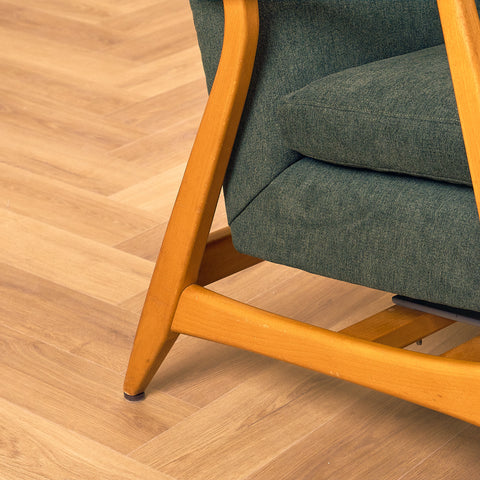 Swedish armchair and stool in beech