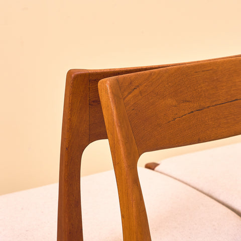Swedish dining chairs in teak by Svegards Markaryd