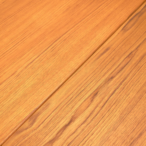 Danish rectangular dining table in teak and oak