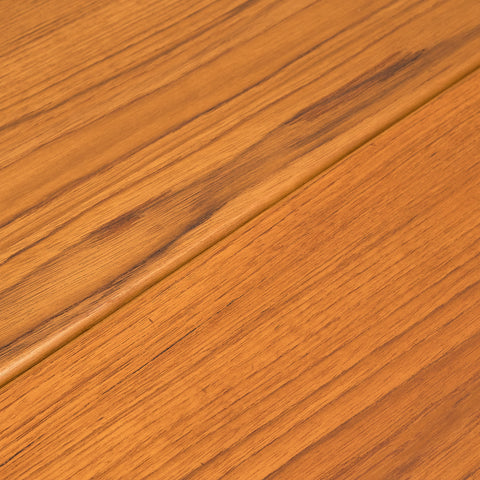 Danish rectangular dining table in teak and oak