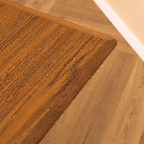 Danish rectangular dining table in teak and oak