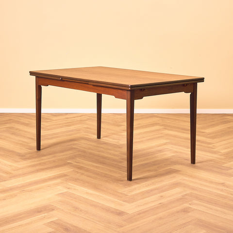 Danish rectangular dining table in teak