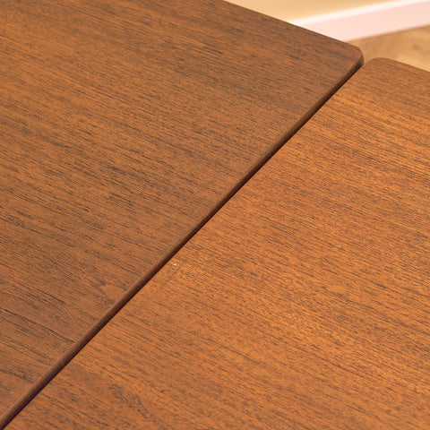 Danish rectangular dining table in teak