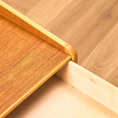 Swedish bedside table in teak