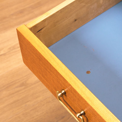 Swedish bedside table in teak