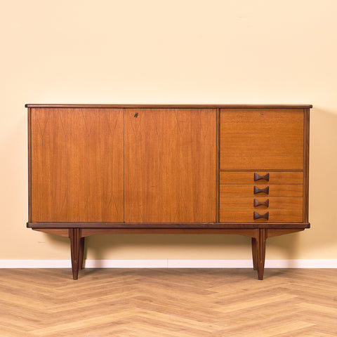 Swedish highboard in teak 'Rosetto' series, by Svante Skogh for ABRA-möbler, Smålands Taberg
