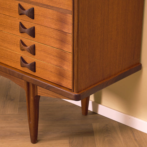 Swedish highboard in teak 'Rosetto' series, by Svante Skogh for ABRA-möbler, Smålands Taberg