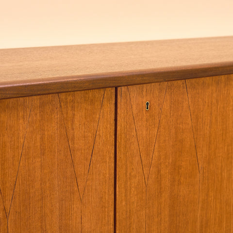 Swedish highboard in teak 'Rosetto' series, by Svante Skogh for ABRA-möbler, Smålands Taberg