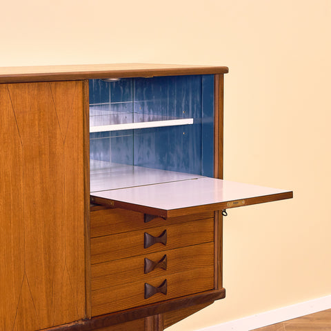 Swedish highboard in teak 'Rosetto' series, by Svante Skogh for ABRA-möbler, Smålands Taberg