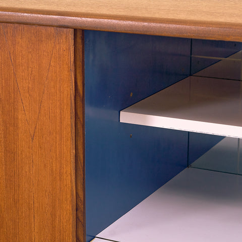 Swedish highboard in teak 'Rosetto' series, by Svante Skogh for ABRA-möbler, Smålands Taberg