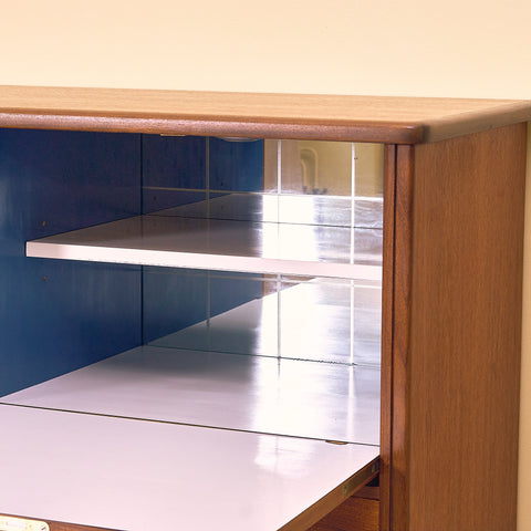 Swedish highboard in teak 'Rosetto' series, by Svante Skogh for ABRA-möbler, Smålands Taberg