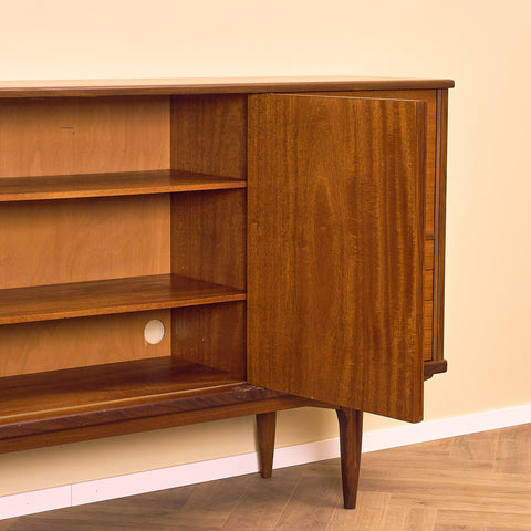 Swedish highboard in teak 'Rosetto' series, by Svante Skogh for ABRA-möbler, Smålands Taberg