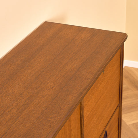 Swedish highboard in teak 'Rosetto' series, by Svante Skogh for ABRA-möbler, Smålands Taberg