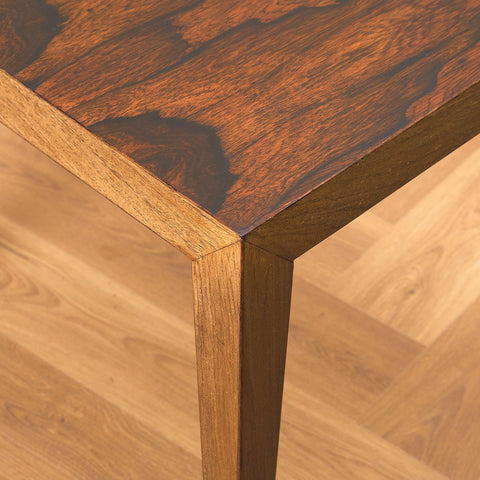 Danish side table in Santos rosewood by Severin Hansen for Haslev møbelsnedkeri A/S