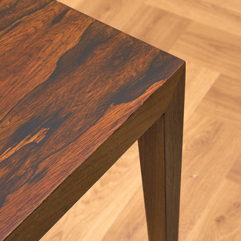 Danish side table in Santos rosewood by Severin Hansen for Haslev møbelsnedkeri A/S