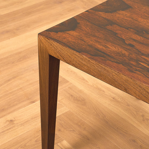 Danish side table in Santos rosewood by Severin Hansen for Haslev møbelsnedkeri A/S