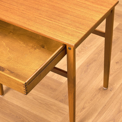 Swedish bedside table in teak and beech