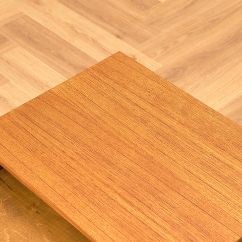 Swedish bedside table in teak and beech