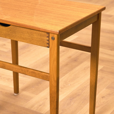 Swedish bedside table in teak and beech