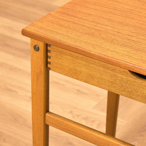 Swedish bedside table in teak and beech