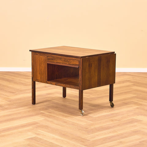 Danish side table in Santos rosewood