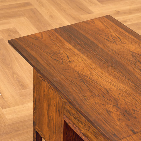 Danish side table in Santos rosewood