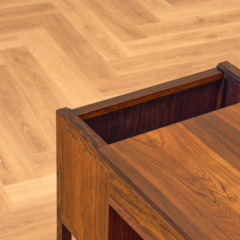 Danish side table in Santos rosewood