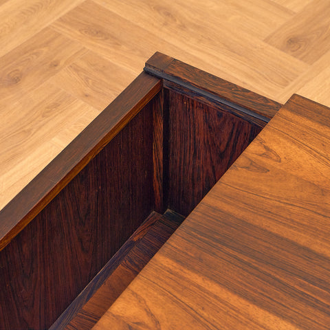 Danish side table in Santos rosewood