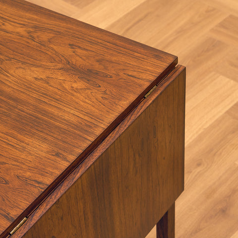 Danish side table in Santos rosewood