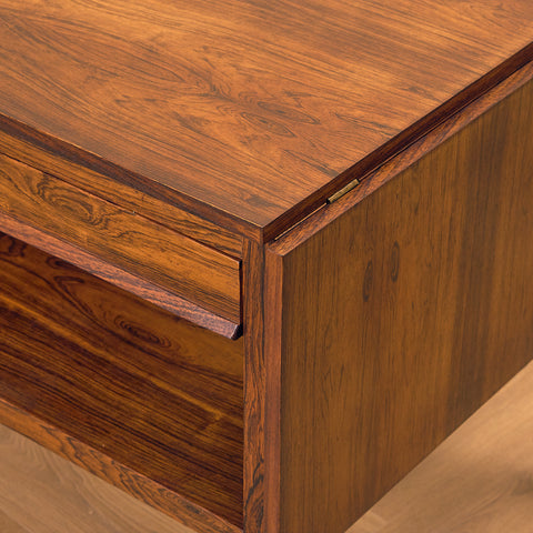 Danish side table in Santos rosewood