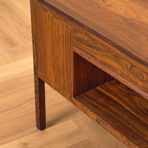 Danish side table in Santos rosewood